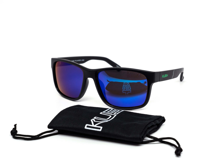 12 Pack: Polarized Kush Metallic Logo Mirror Wholesale Sunglasses