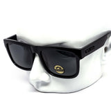 12 Pack: Polarized Blackout Flat-top Thick Wholesale Sunglasses
