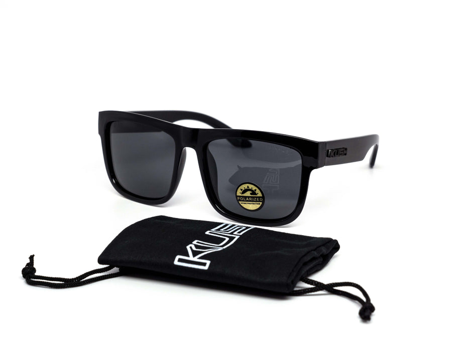 12 Pack: Polarized Blackout Flat-top Thick Wholesale Sunglasses