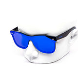 12 Pack: Polarized Kush Rimless Color Mirror Monoblock Wholesale Sunglasses