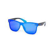 12 Pack: Polarized Kush Rimless Color Mirror Monoblock Wholesale Sunglasses