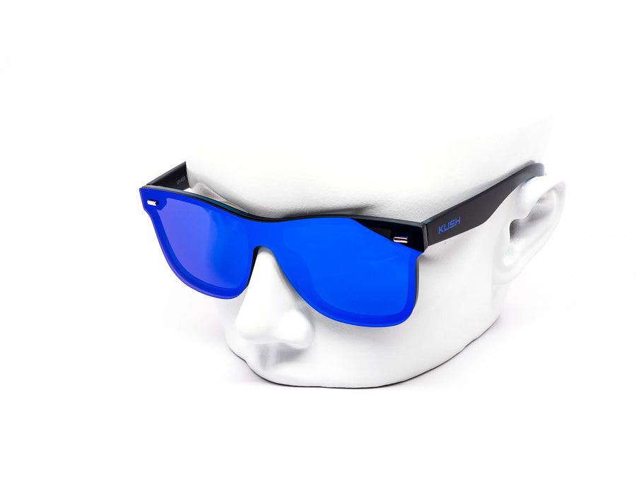 12 Pack: Polarized Kush Rimless Color Mirror Monoblock Wholesale Sunglasses
