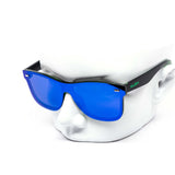 12 Pack: Polarized Kush Rimless Color Mirror Monoblock Wholesale Sunglasses