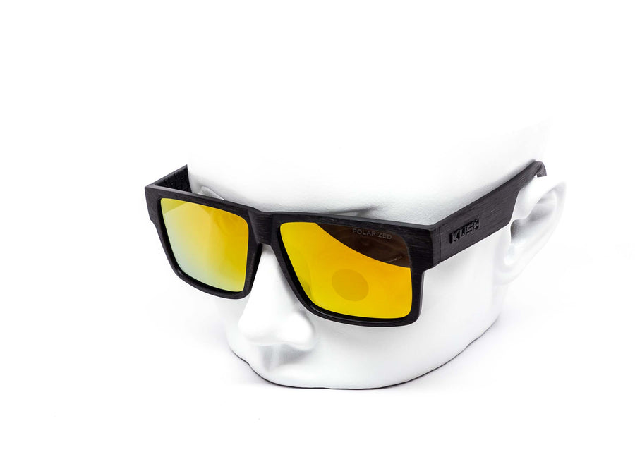 12 Pack: Polarized Kush Retro Woody Square Wholesale Sunglasses