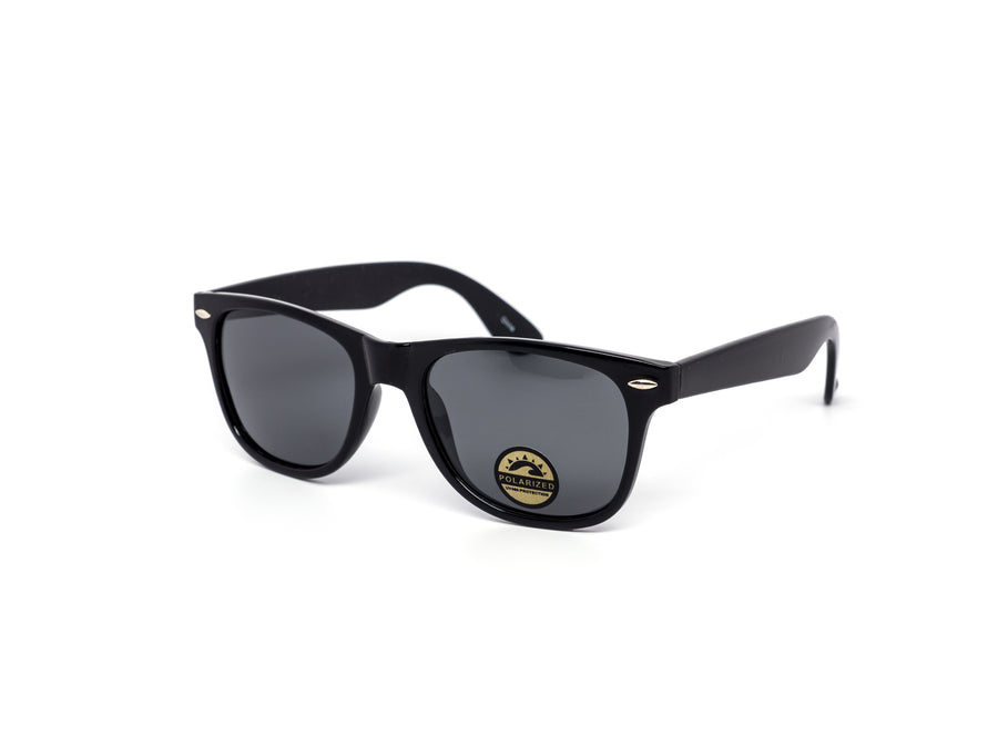 12 Pack: Classy All-black Polarized Wholesale Sunglasses