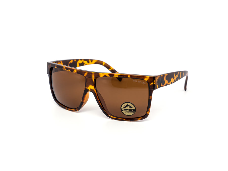 12 Pack: Polarized Flat-top Oversized Rebel Wholesale Sunglasses