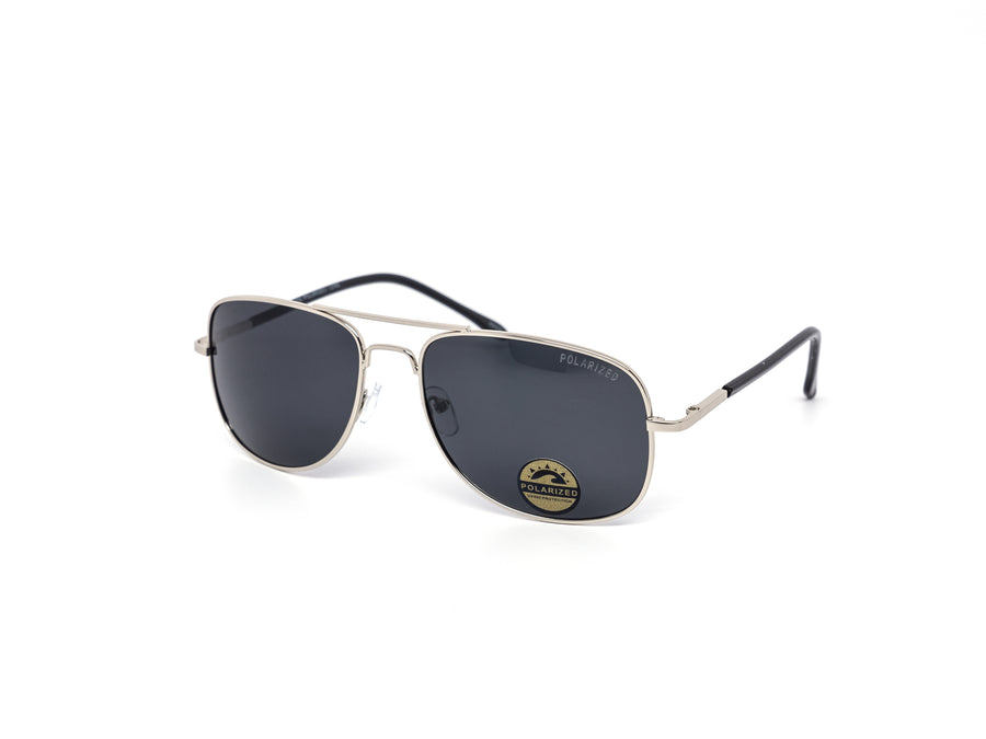 12 Pack: Polarized Slim Metal Aviator Wholesale Sunglasses
