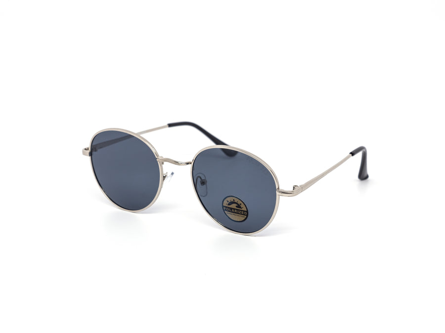 12 Pack: Classy Round Metal Polarized Wholesale Sunglasses