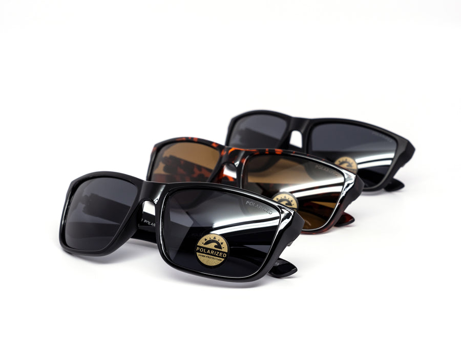 12 Pack: Classy Polarized Wraparound Wholesale Sunglasses