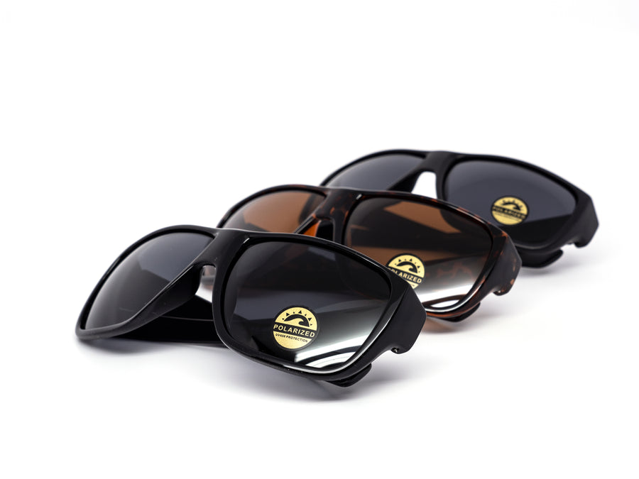 12 Pack: Polarized Thick Wraparound Wholesale Sunglasses