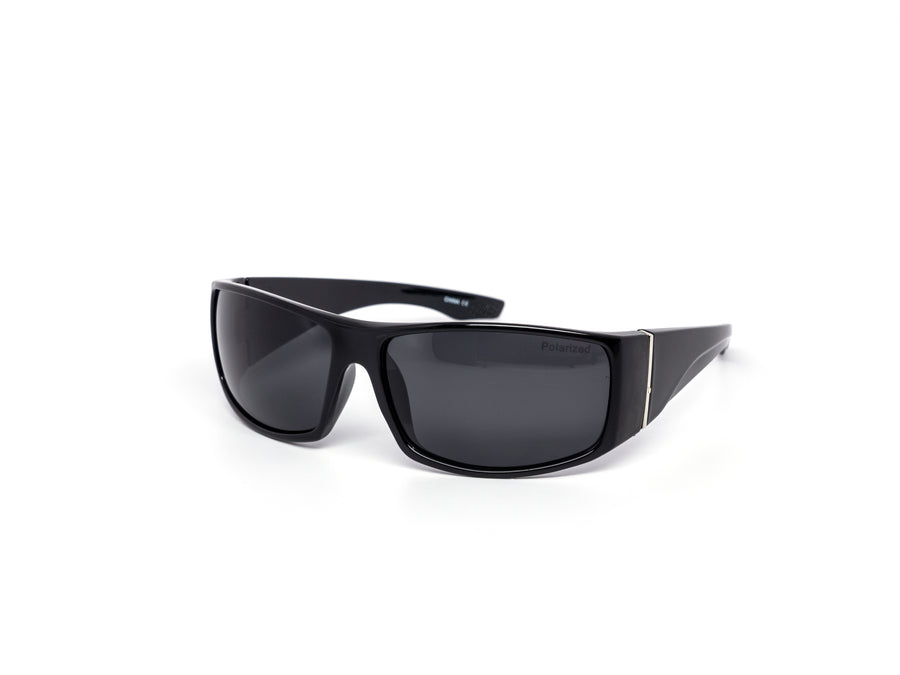 12 Pack: Polarized Classy Full Straight Wraparound Wholesale Sunglasses