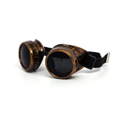 12 Pack: Steampunk Retro Burningman Goggle Style Wholesale Sunglasses