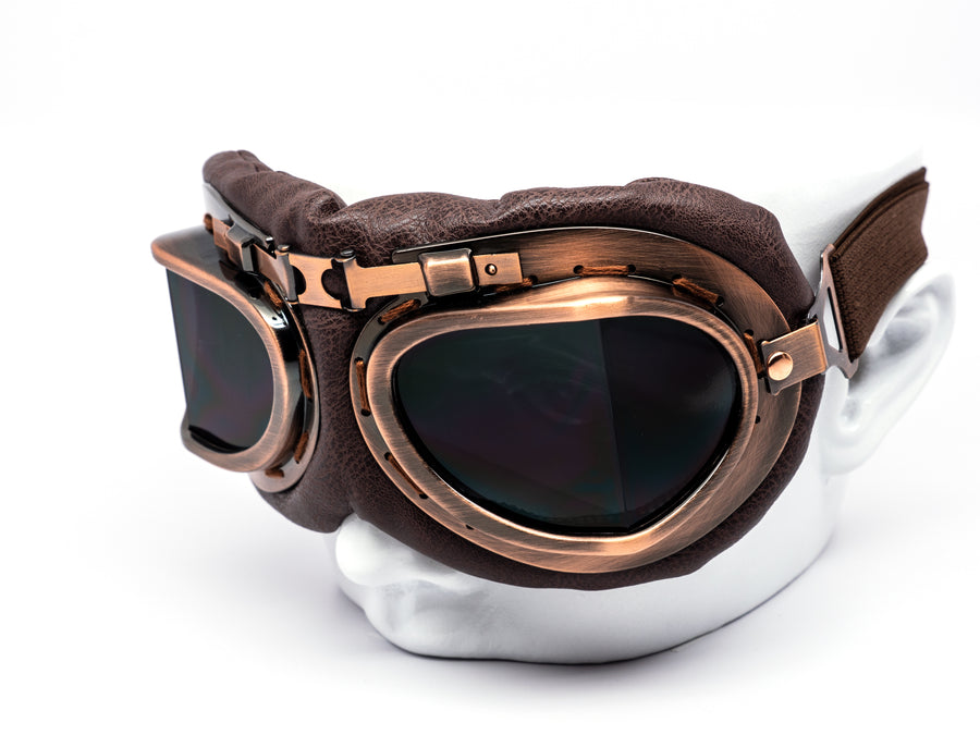 12 Pack: Steampunk Aviator Goggles Wholesale