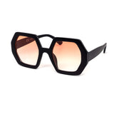 12 Pack: Undercover Trendy Hexagonal Color Gradient Wholesale Sunglasses