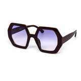 12 Pack: Undercover Trendy Hexagonal Color Gradient Wholesale Sunglasses