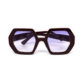 12 Pack: Undercover Trendy Hexagonal Color Gradient Wholesale Sunglasses