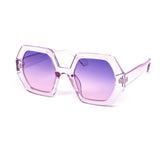 12 Pack: Undercover Trendy Hexagonal Color Gradient Wholesale Sunglasses