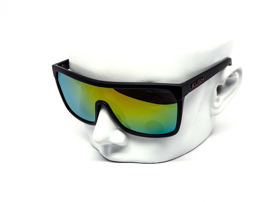 12 Pack: Polarized Kush Shield Aviator Color Mirror Wholesale Sunglasses