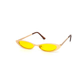 12 Pack: Super Slim Metal Cateye Color Wholesale Sunglasses