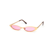 12 Pack: Super Slim Metal Cateye Color Wholesale Sunglasses